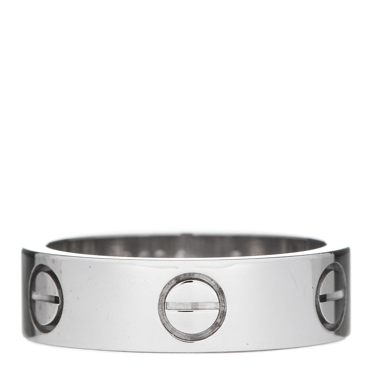 18K White Gold 5.5mm LOVE Ring 54 6.75