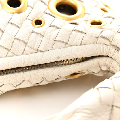 Bottega Veneta Nappa Intrecciato Medium Veneta Grommet Hobo White 16 of 16