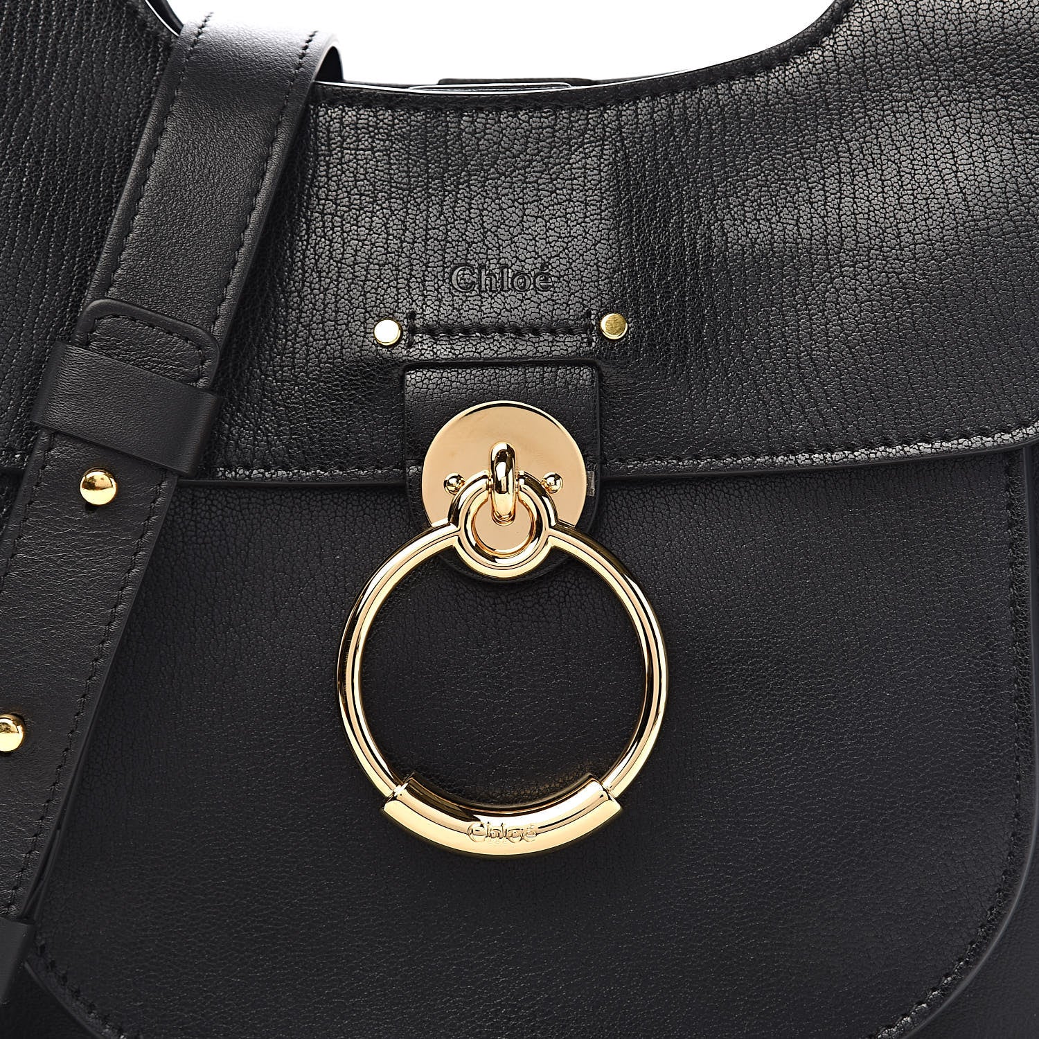Chloe Calfskin Medium Tess Hobo Black 9 of 9