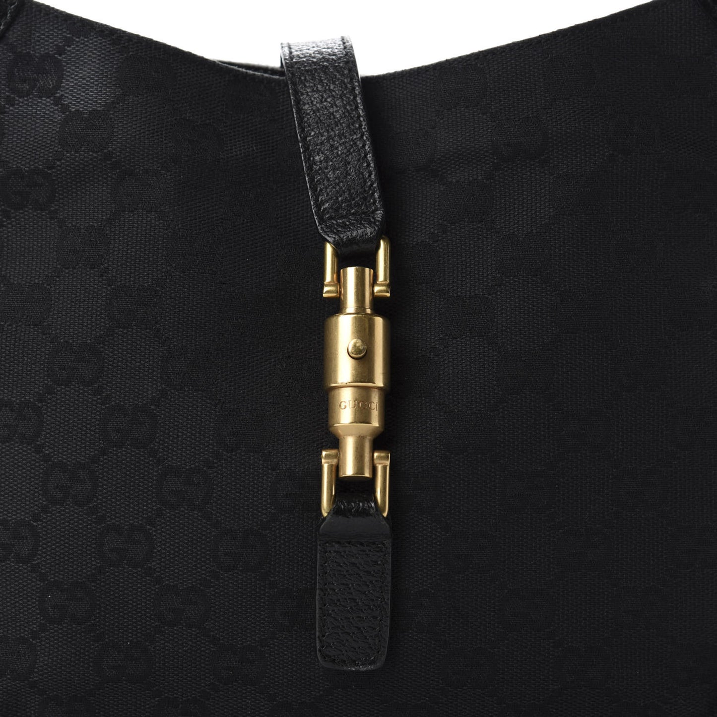 Monogram Piston Lock Jackie O Hobo Black