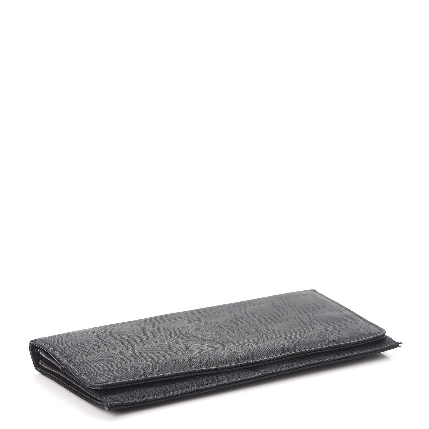 Chanel Nylon Travel Flap Wallet Black 4 of 12