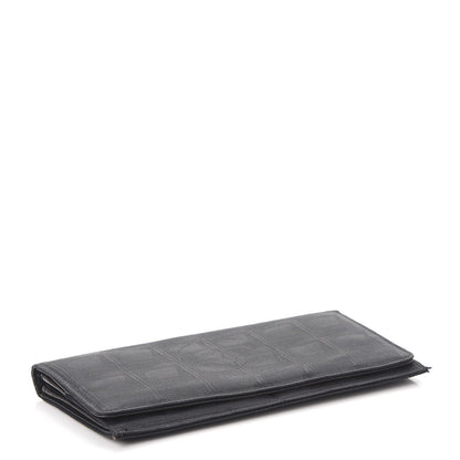 Chanel Nylon Travel Flap Wallet Black 4 of 12
