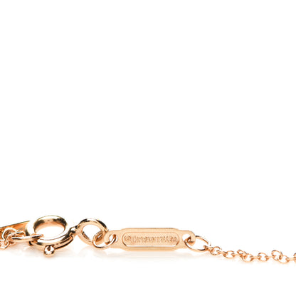 Tiffany 18K Rose Gold Small T Smile Pendant Necklace 4 of 6