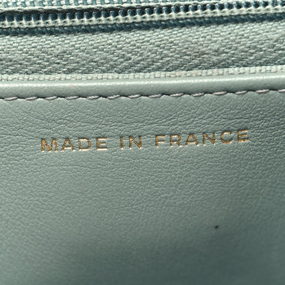 Chanel Caviar Quilted Wallet on Chain WOC Light Blue 7 of 12