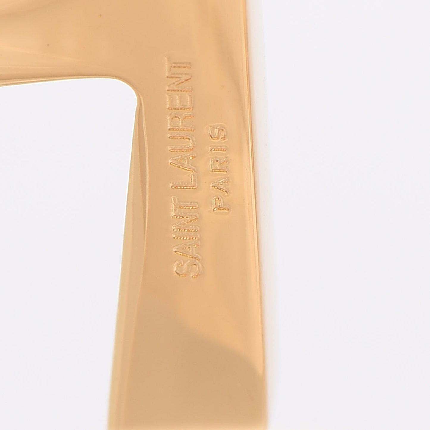 Brass Monogram Medium Cuff Bracelet Gold