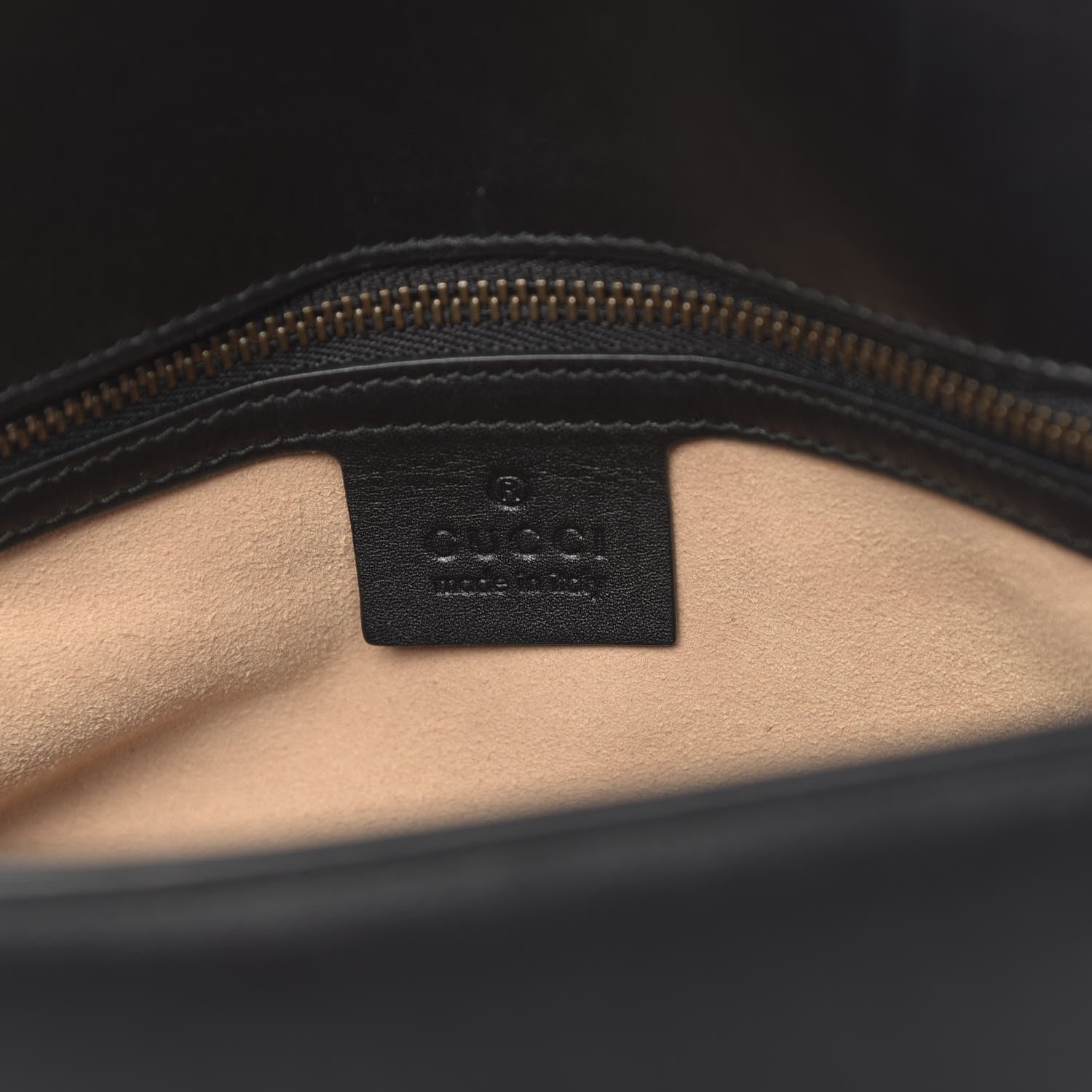Gucci Calfskin Matelasse Medium GG Marmont Shoulder Bag Black 6 of 11
