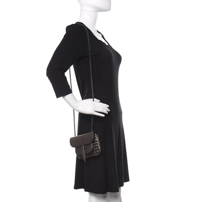 Bottega Veneta Nappa Intrecciato Front Pocket Flap With Chain Dark Silver 2 of 9