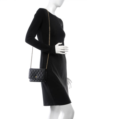 Chanel Caviar Quilted Wallet On Chain WOC Black 2 of 9