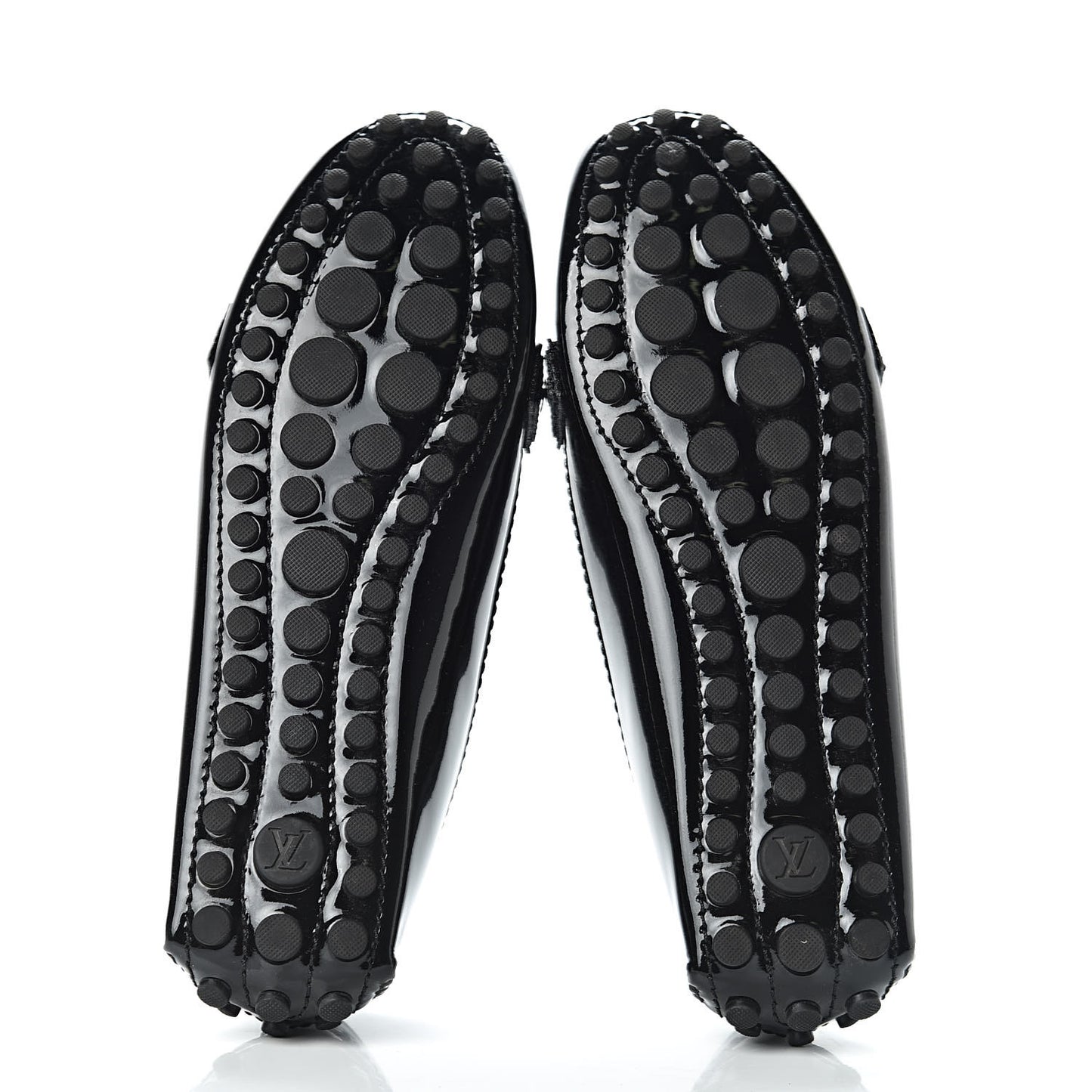 Patent Calfskin Oxford Loafers 37 Black
