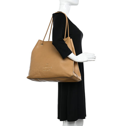 Gucci Calfskin Large Gifford Braided Handle Tote Camel 2 of 16