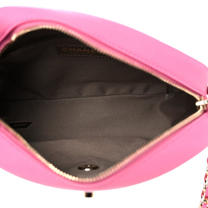 Chanel Goatskin Quilted Medium Casual Trip Camera Case Pink 4 of 9