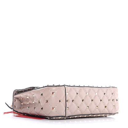 Valentino Garavani Lambskin Medium Rockstud Spike Shoulder Bag Poudre 4 of 7