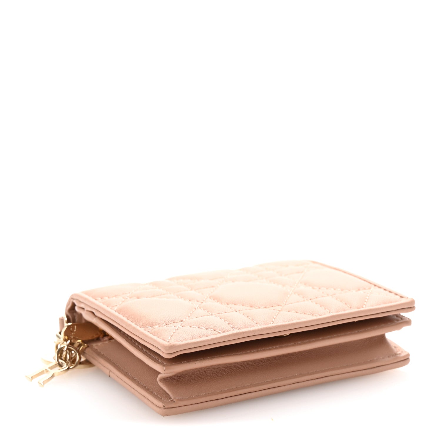 Christian Dior Calfskin Cannage Mini Lady Dior Wallet Fard 4 of 8