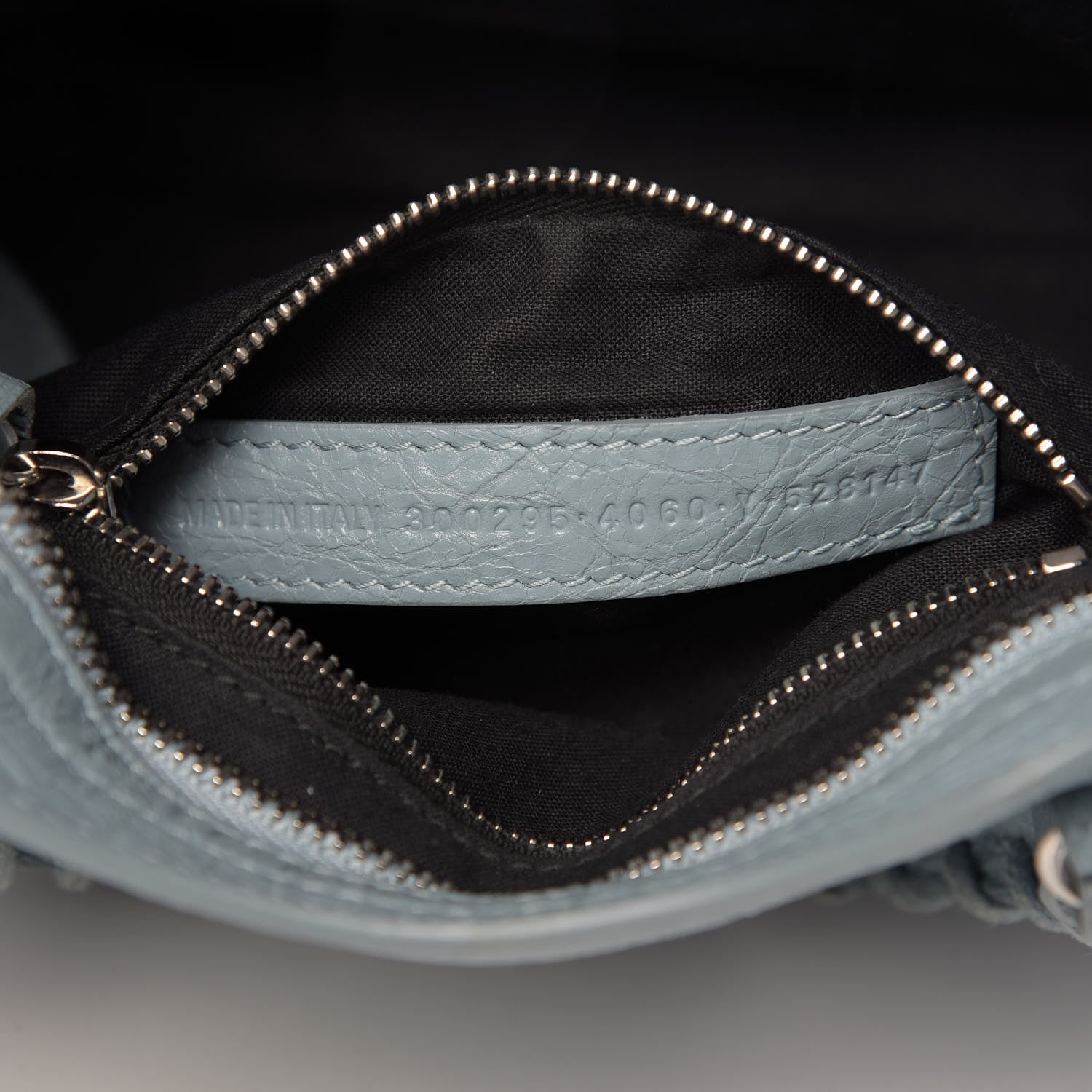 Balenciaga Agneau Classic Silver Hardware Mini City Bleu Gris 9 of 9