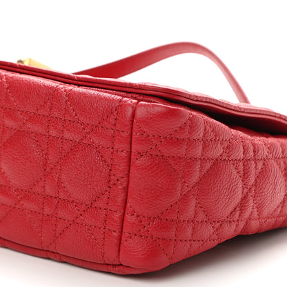 Christian Dior Calfskin Cannage Medium Caro Bag Red 10 of 10