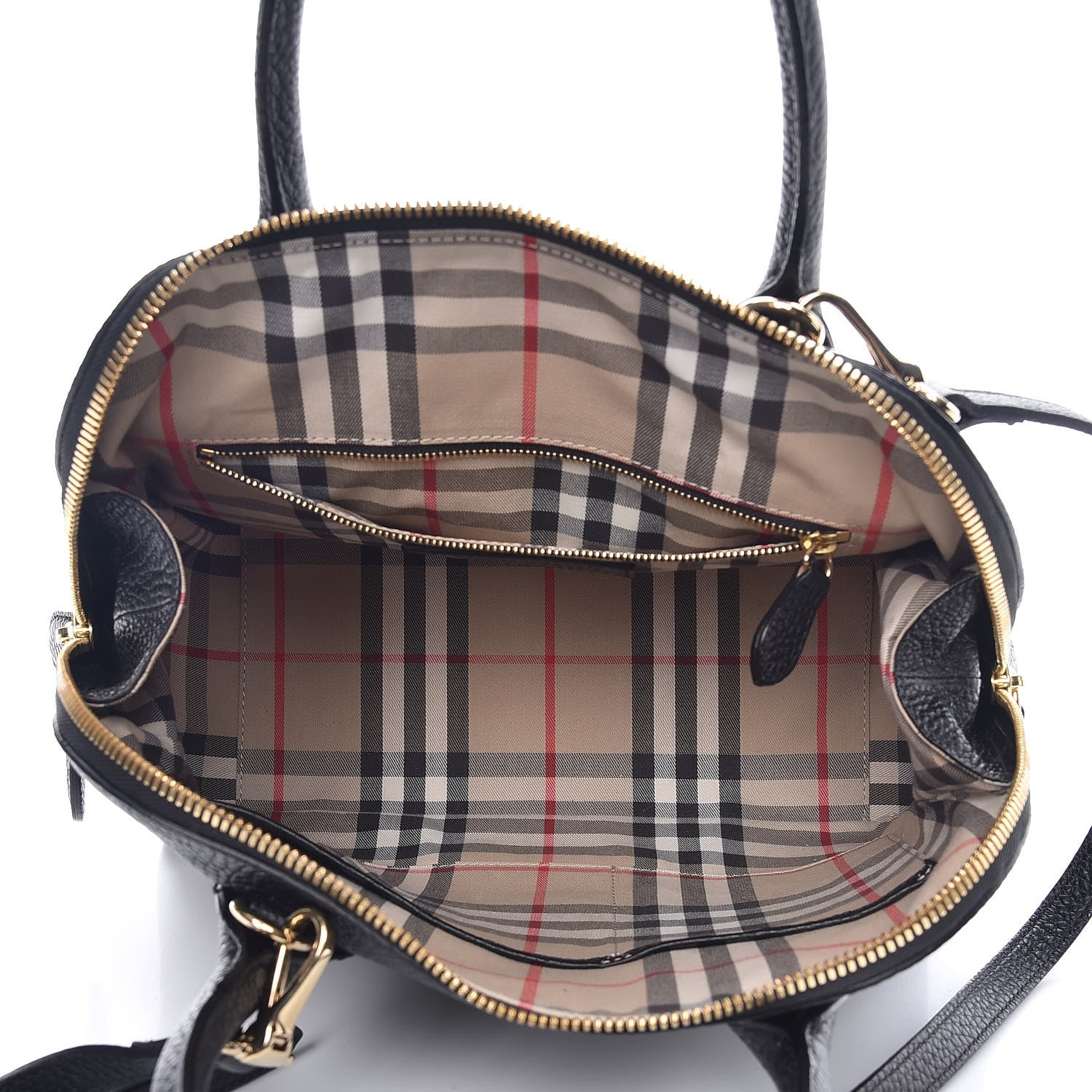 Burberry London Grainy Calfskin Small Greenwood Bowling Bag Black 5 of 14