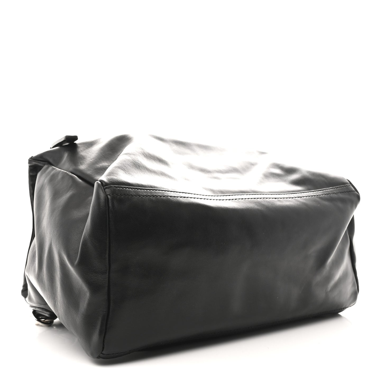 Calfskin Medium Pandora Logo Strap Black
