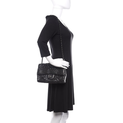 Chanel Sequin Lambskin Medium Moonlight on Water Flap Black 3 of 12