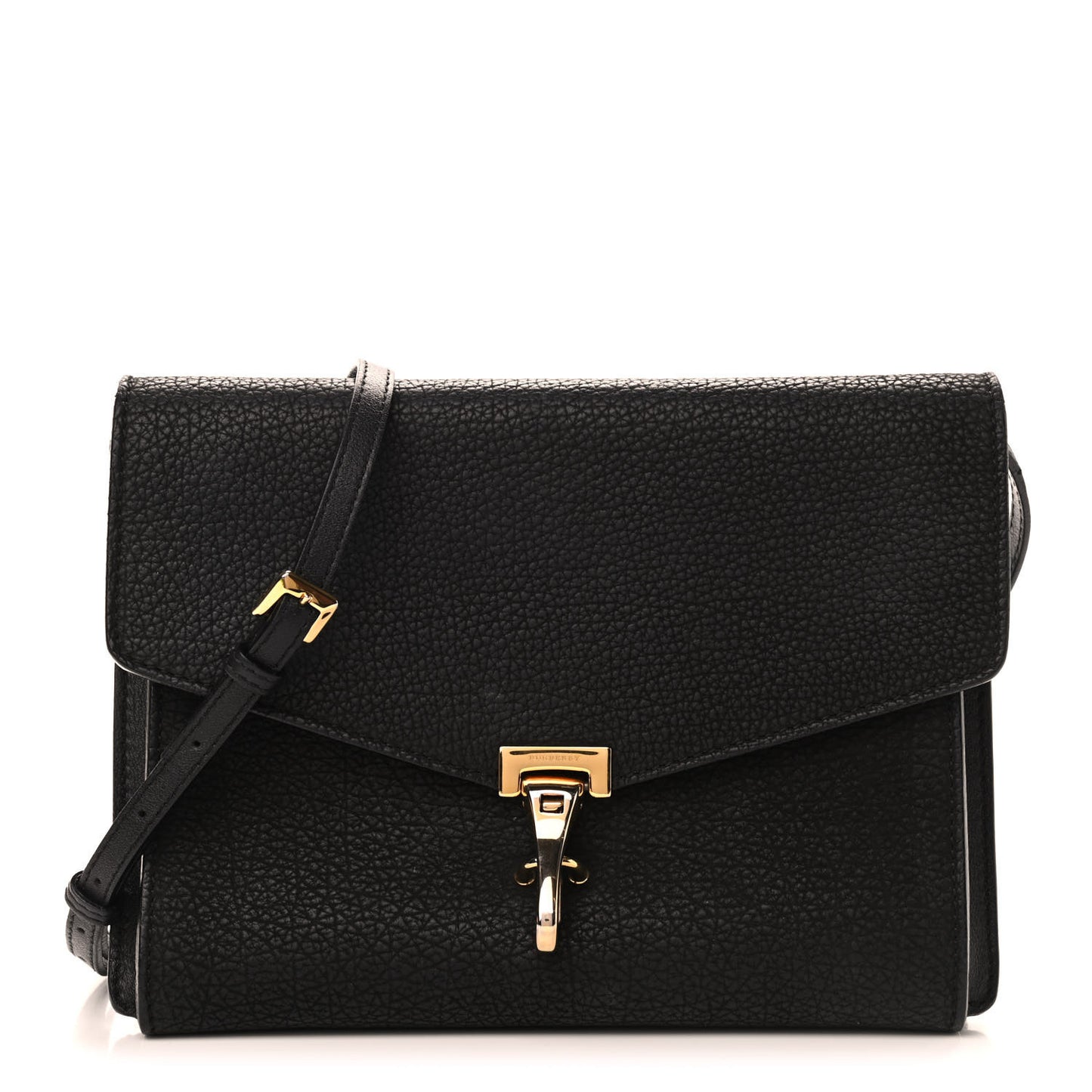 Grainy Nubuck Small Macken Crossbody Bag Black