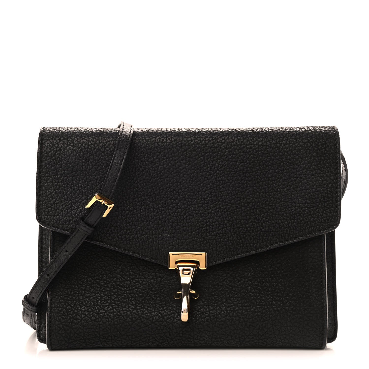 Burberry Grainy Nubuck Small Macken Crossbody Bag Black 1 of 12