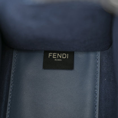Fendi Vitello King Plexiglass Logo Embossed Small Fendi Sunshine Shopper Tote Mirto 6 of 12