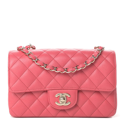 Chanel Caviar Quilted Mini Rectangular Flap Dark Pink 1 of 11