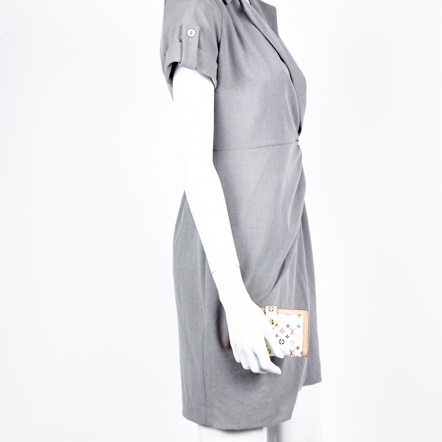 Monogram Multicolor French Purse Wallet White