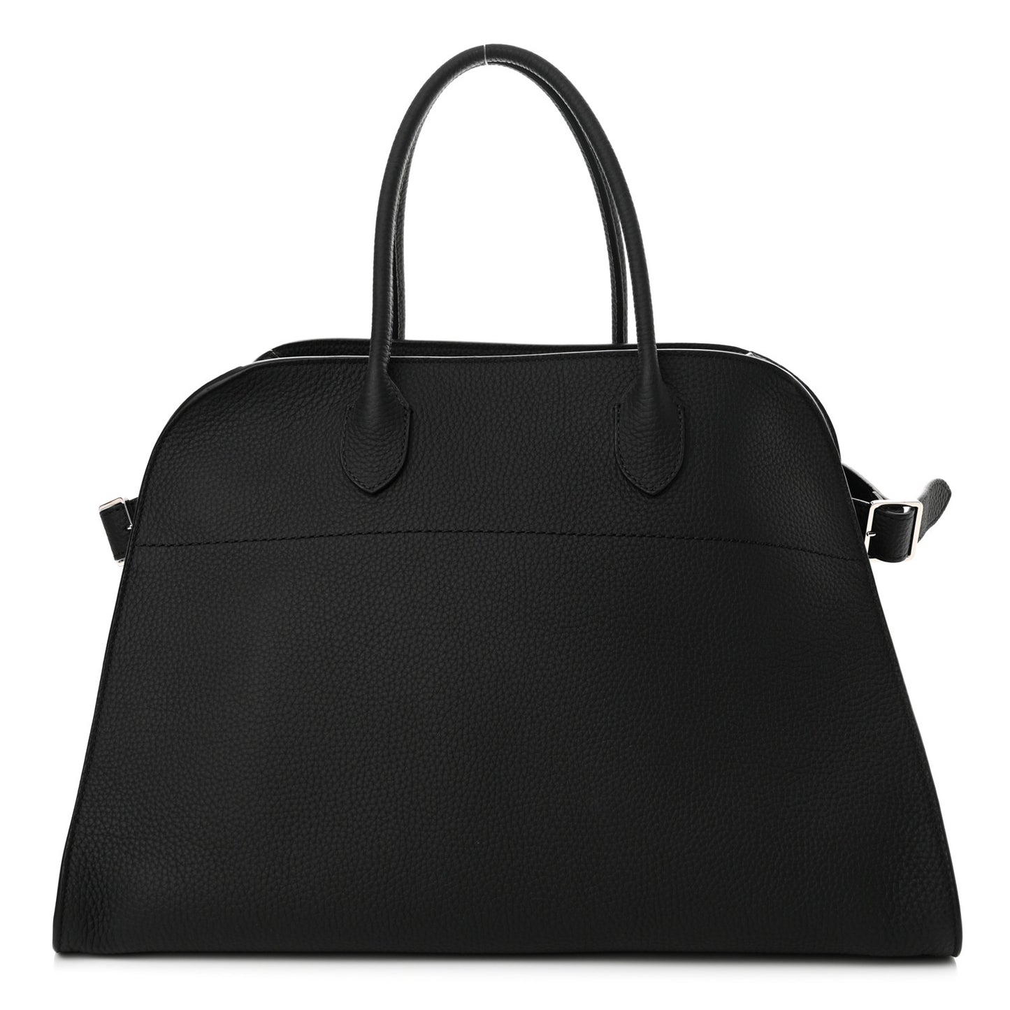 Matte Grained Calfskin Soft Margaux 15 Black