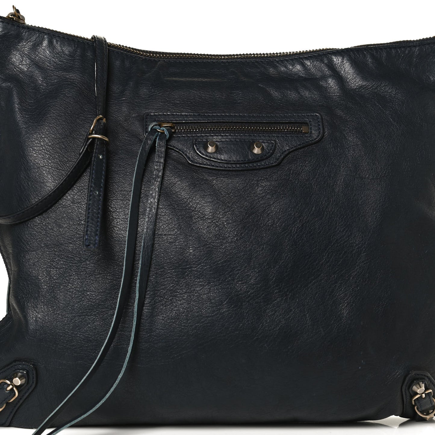Calfskin Milkyway Ligne Papier Messenger Bleu Roi