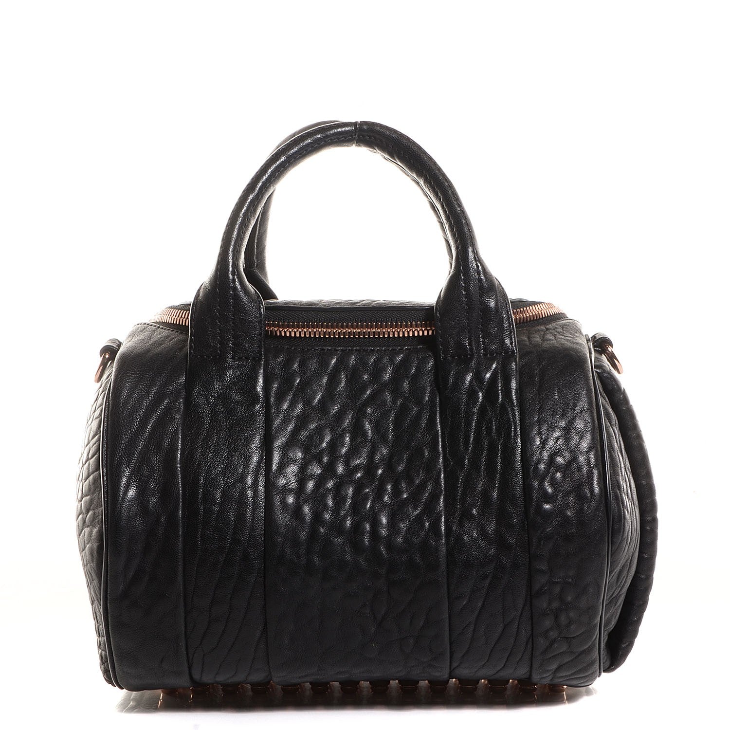 Alexander Wang Pebbled Lambskin Rockie Black w Rose Gold Hardware 1 of 6