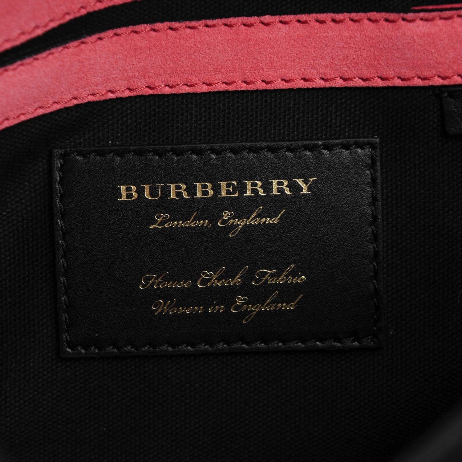 Burberry Derby Calfskin House Check Small Macken Crossbody Bag Copper Pink 6 of 8