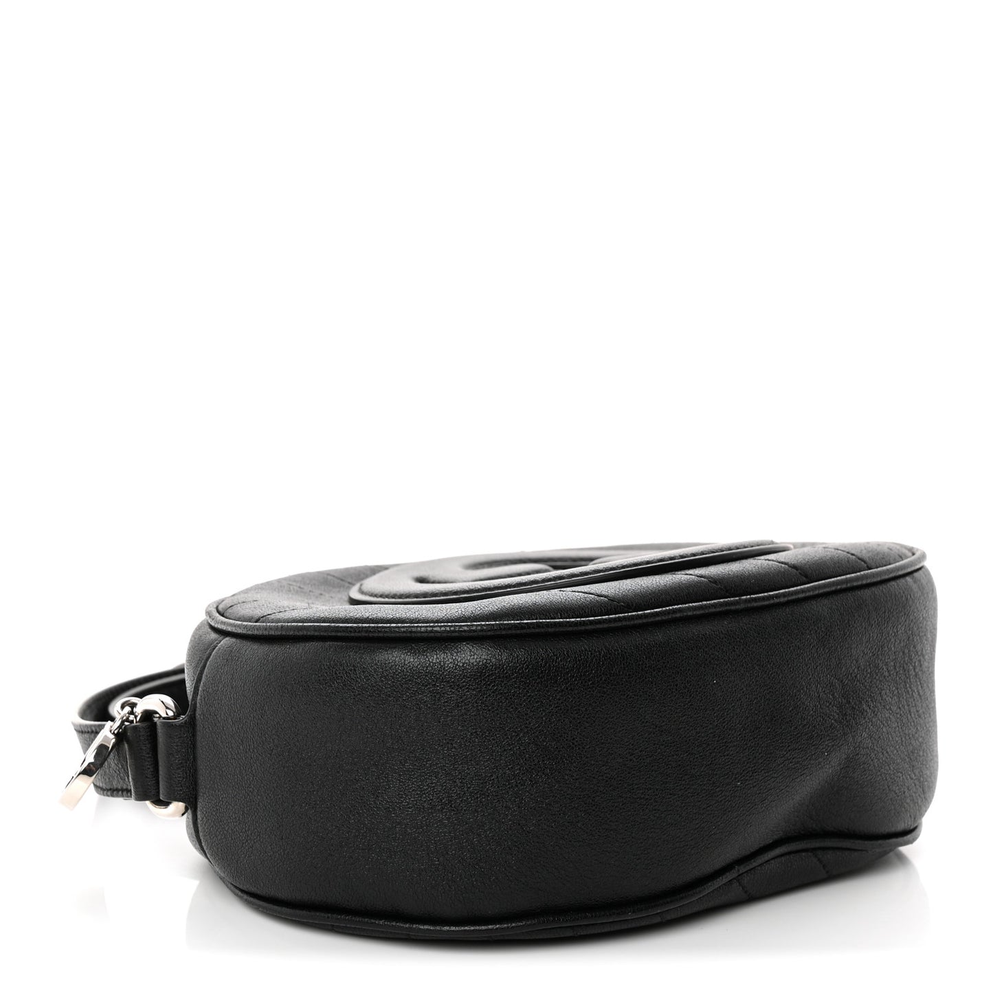 Sakai Be Green Calfskin Diagonal Stitched Mini Blondie Shoulder Bag Craclet Brown