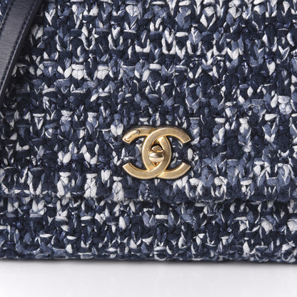 Chanel Crochet Small Coco Handle Flap Blue 10 of 11
