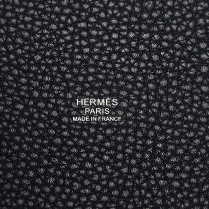 Hermes Taurillon Clemence Picotin Lock 26 GM Bleu Nuit 8 of 9