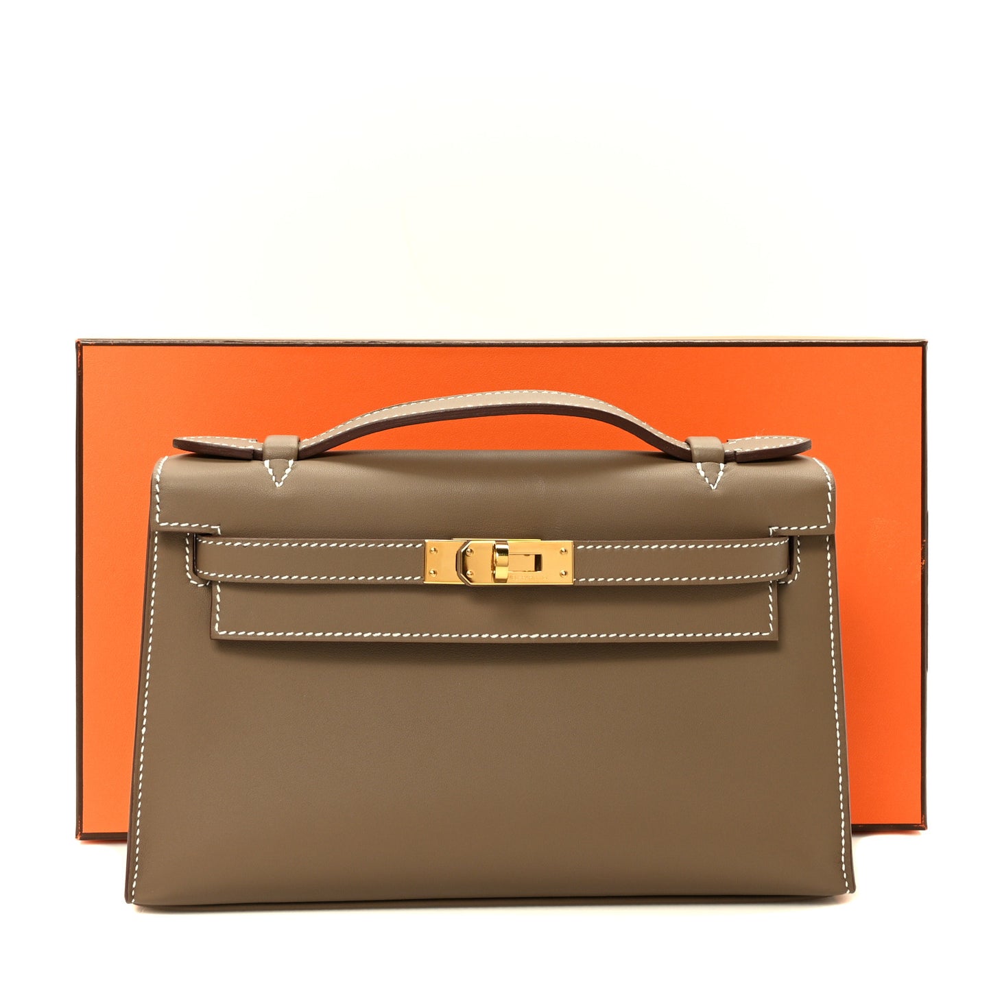 Swift Kelly Pochette Clutch Etoupe