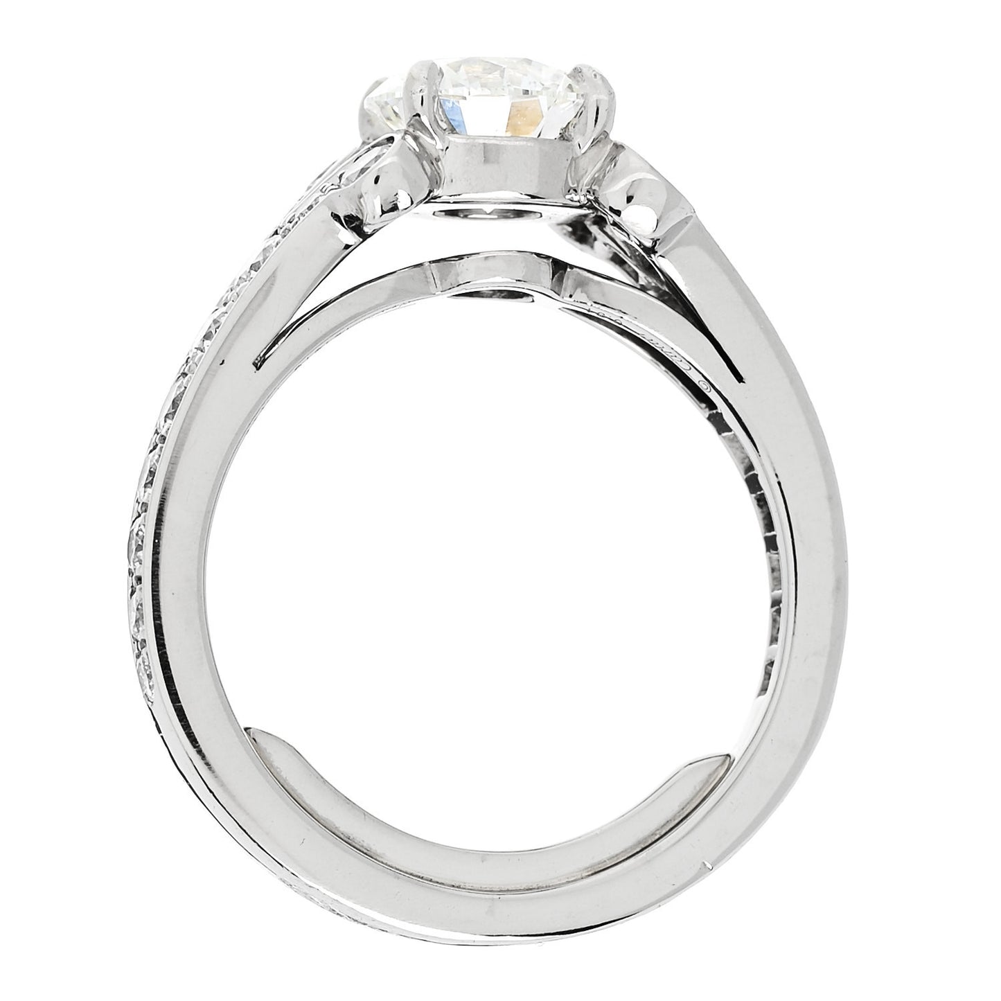 Platinum Diamond .91ct Destinee Engagement Ring 46 3.75