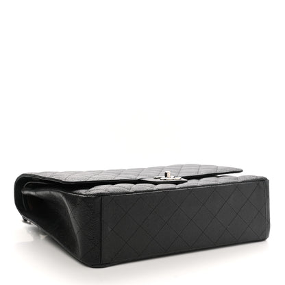Chanel Caviar Quilted Maxi Double Flap Black 7 of 28