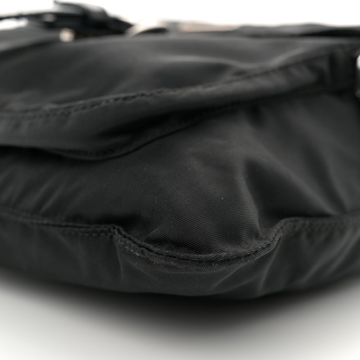Nylon Vela Sling Messenger Bag Black