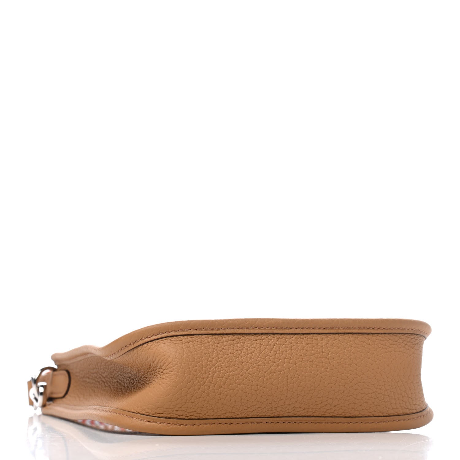 Hermes Taurillon Clemence Allegro Evelyne TPM Biscuit Cornaline White Gold 4 of 10