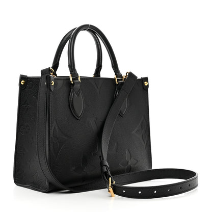 Louis Vuitton Empreinte Monogram Giant Onthego PM Black 3 of 9