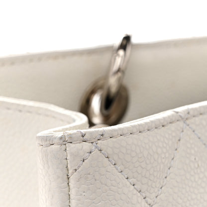 Chanel Caviar Quilted Grand Shopping Tote GST White 11 of 14