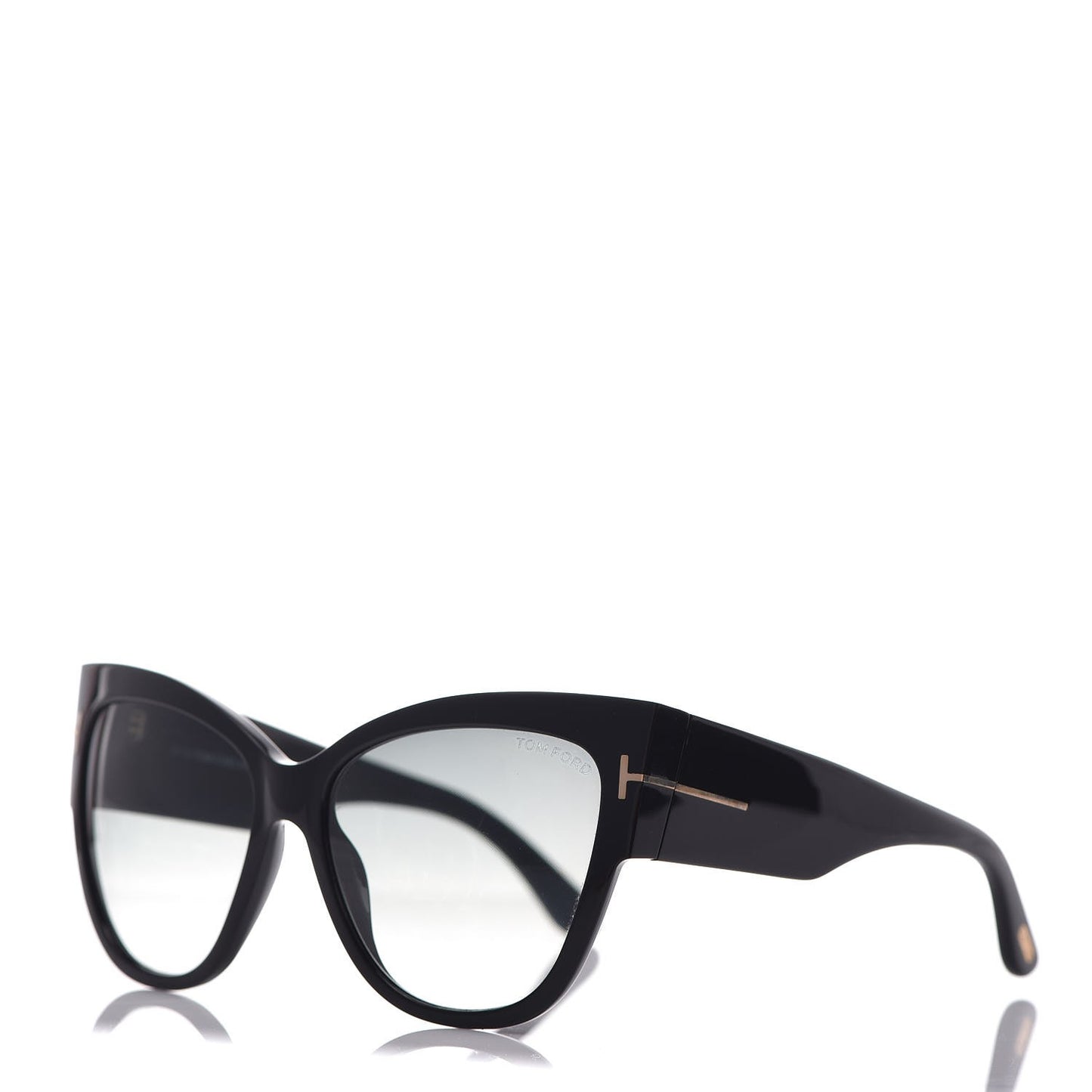 Acetate Anoushka Cat Eye Sunglasses TF371 Black