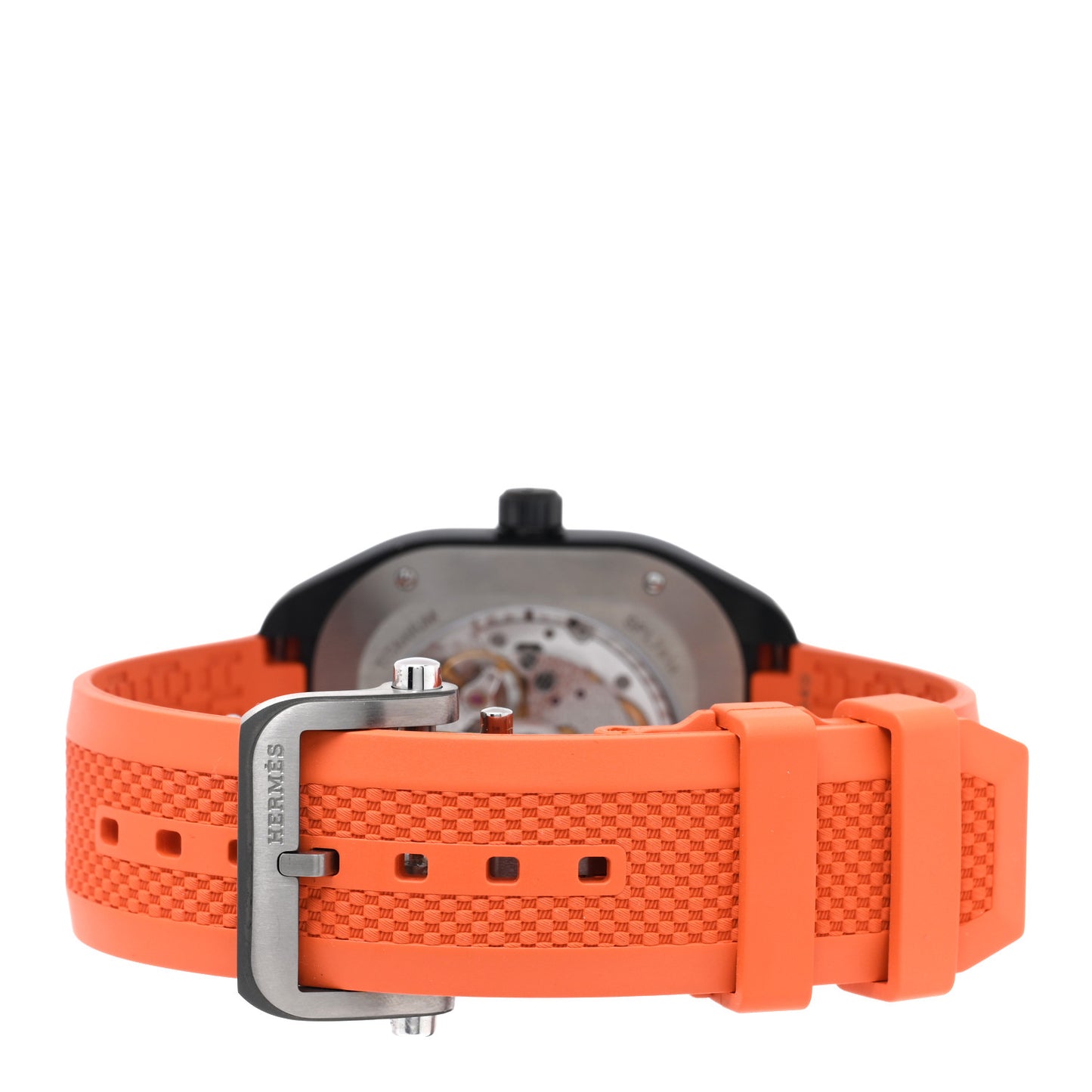 DLC Coated Titanium Rubber 39mm H08 Automatic Watch Orange