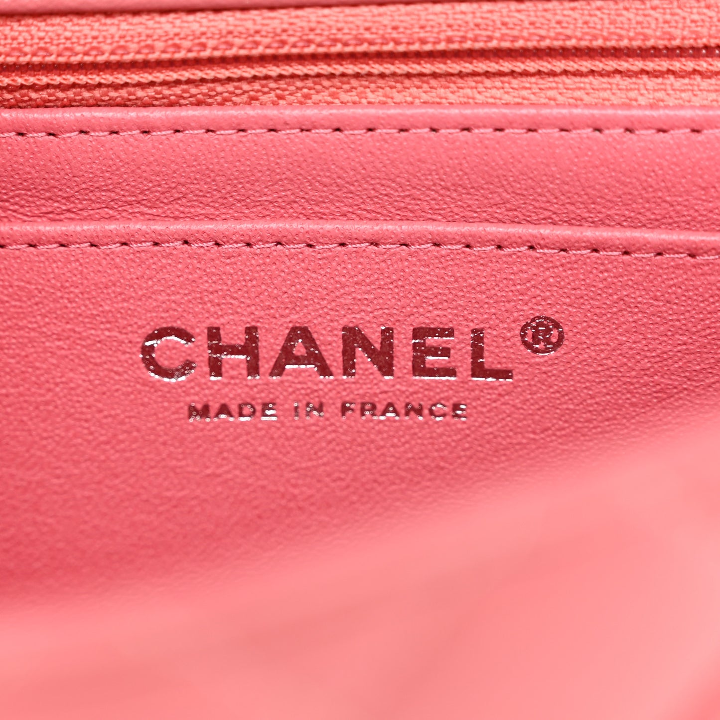 Lambskin Quilted Mini Rectangular Flap Pink