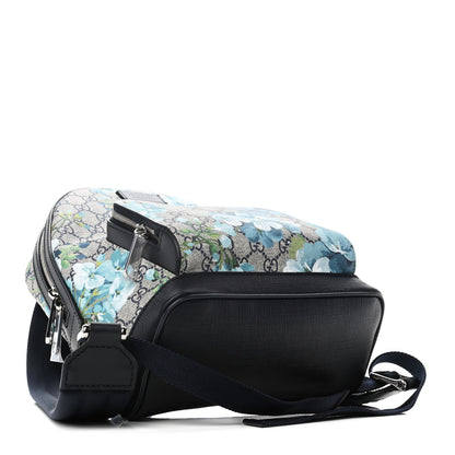 Gucci GG Supreme Monogram Blooms Small Day Backpack Blue 6 of 23