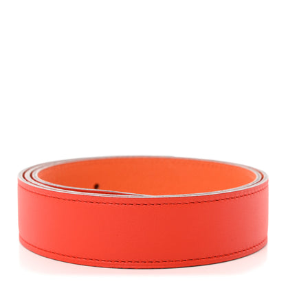 Hermes Swift Epsom 32mm Belt Strap 75 30 Capucine Orange 1 of 9