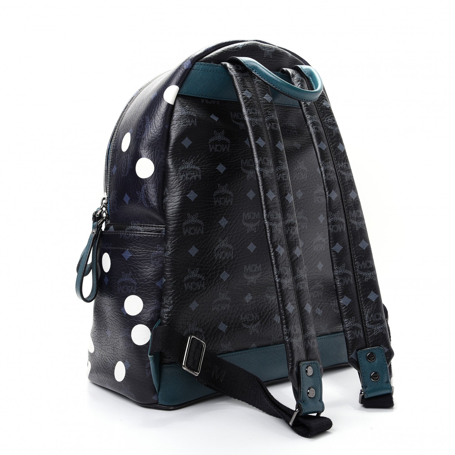 MCM Wrinkled Visetos Small Craig & Karl Beyond Snowdome Backpack Black 2 of 8