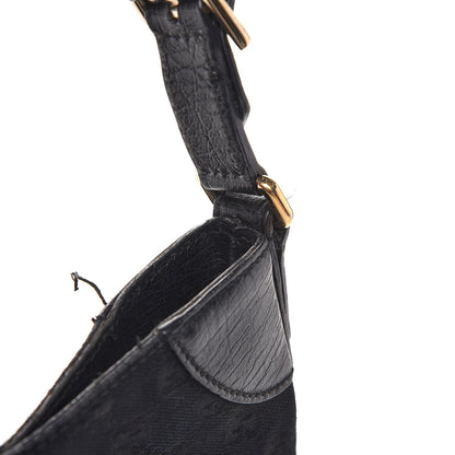 Gucci Monogram Web Hasler Hobo Black 15 of 17