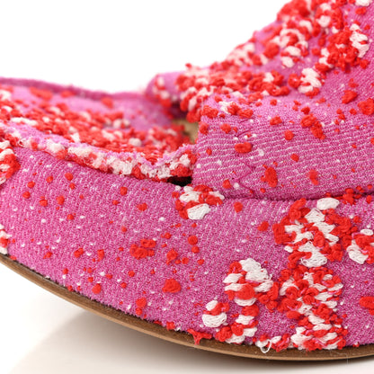 Bottega Veneta Boucle Slide Platform 115 Wedge Sandals 38 Bubble Gum 12 of 12