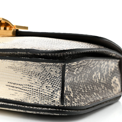 Celine Lizard Medium Classic Box Flap Bag Natural 10 of 11